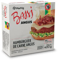 Hambúrguer De Carne Bovina Angus Bassi Caixa 400g 2 Unidades