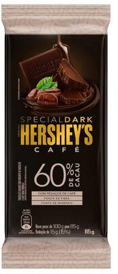 Chocolate Amargo 60 Cacau Com Pedaços De Café Hersheys Special Dark Pacote 85g