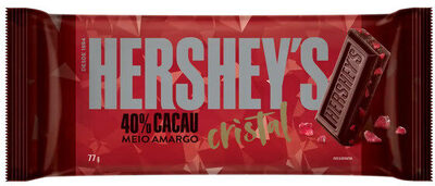 Chocolate Meio Amargo 40 Cacau Cristal Hersheys Pacote 77g