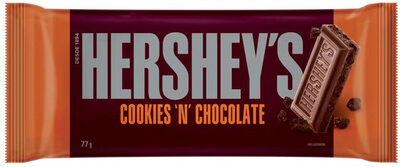 Chocolate Ao Leite Cookies N Chocolate Hersheys Pacote 77g