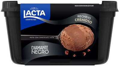 Sorvete Diamante Negro Lacta Pote 1l