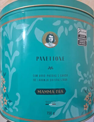 Panettone com uvas-passas e casca de laranja cristalizada