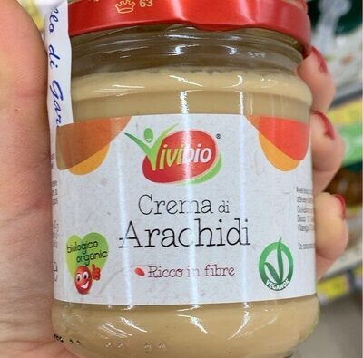 Crema di arachidi front packaging