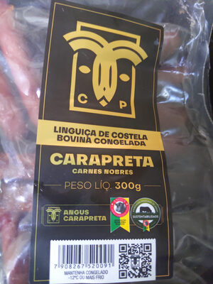 Linguiça de Costela Bovina Congelada