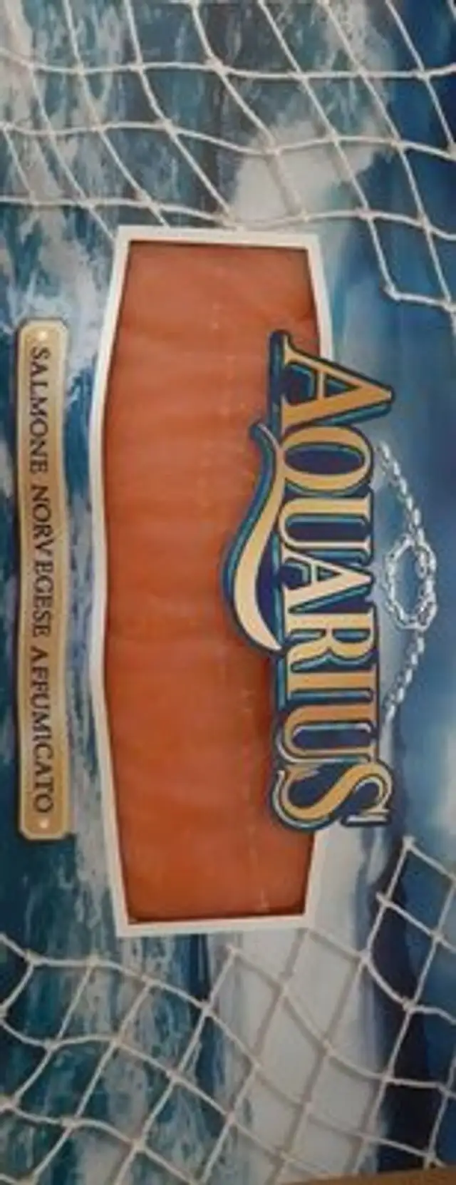 Salmone norvegese affumicato aquarius front packaging