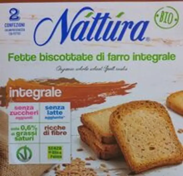 Fette biscottate di farro integrale