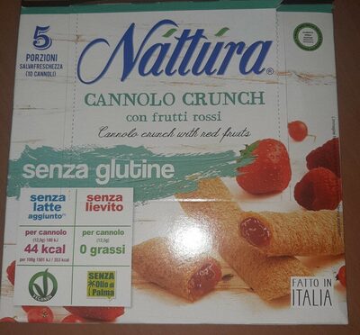 Cannolo Crunch con frutti rossi