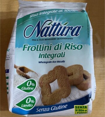 Frollini di riso integrali front packaging