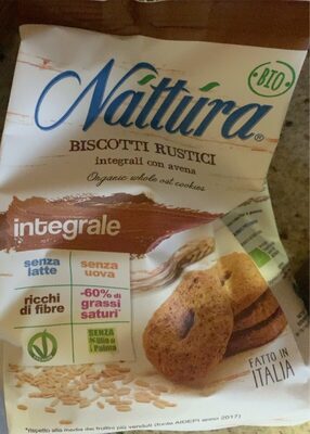 Biscotti rustici integrali con avena