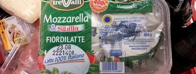 Mozzarella Sibilla Fiordilatte front packaging