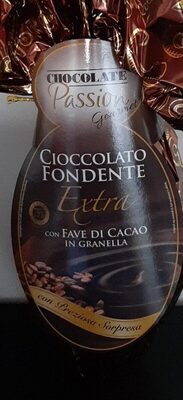 Cioccolato fondente extra con fave di cacao in granella