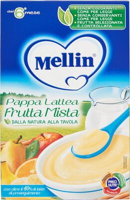Pappa lattea frutta mista front packaging