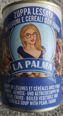 Zuppa Lessata di legumi e cereali con farro front packaging
