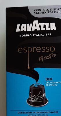 Lavazza capsules décaféiné front packaging