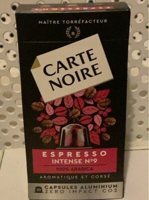 Espresso intense n.9 front packaging