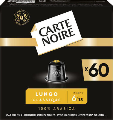 Lungo classique 6 front packaging