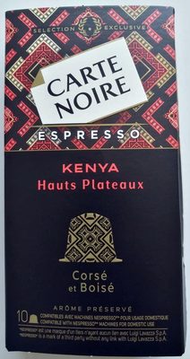 Café capsules Kenya n°8 - Espresso