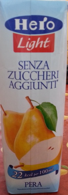 Hero Light Senza zuccheri aggiunti PERA front packaging