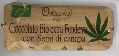 Cioccolato Bio Semi di Canapa extra Fondente 70%