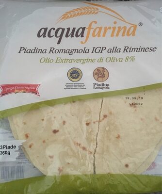Piadine Acqfrn Acq FRN 03 Piadine O. extrav. Piadine romagnola