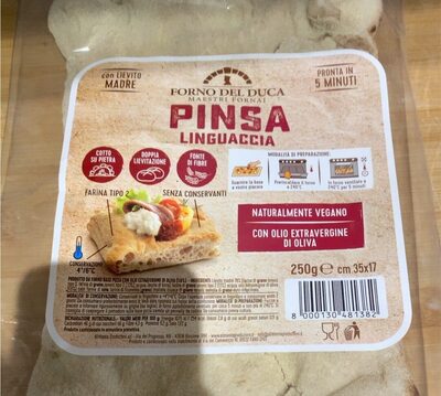 Pinsa front packaging