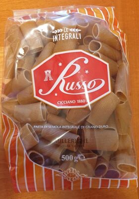 Millerighe- pasta di semola integrale di grano duro