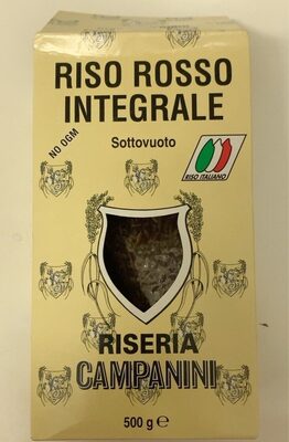 Riso rosso integrale front packaging