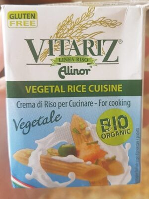Panna vegetale di riso biologica front packaging