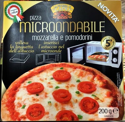 Pizza Microondabile Mozzarella e Pomodorini