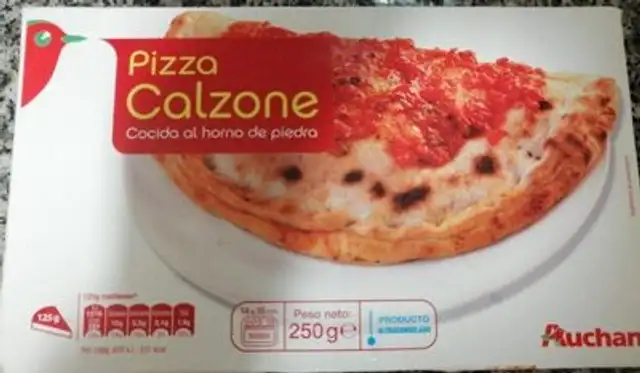 Pizza calzone front packaging