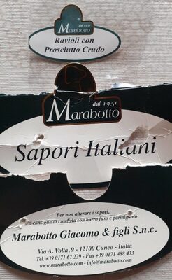 Ravioli con Prosciutto Crudo