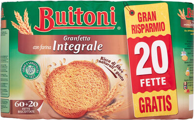 Granfetta con farina integrale + fette biscottate