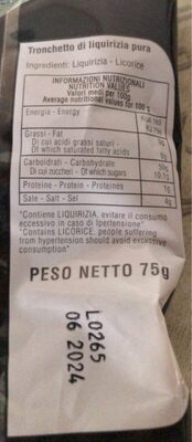 Tronchetto di liquirizia purisssima