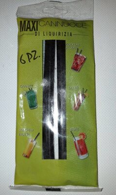 Maxi cannucce di liquirizia