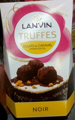 Truffes Noir éclats de caramel pointe de sel
