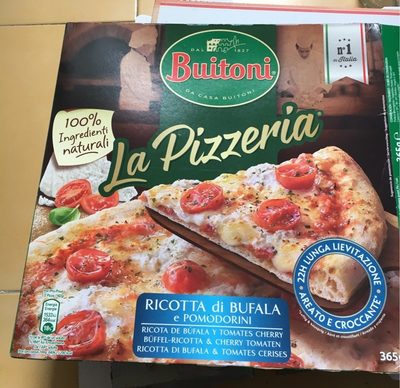 Pizza ricotta di bufala et tomates cerises