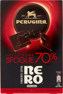 Nero sfoglie sottilissime sfoglie di cioccolato fondente extra