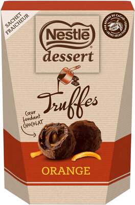 NESTLE DESSERT Truffes orange 250g front packaging