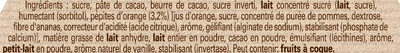 NESTLE DESSERT Truffes orange 250g ingredients label