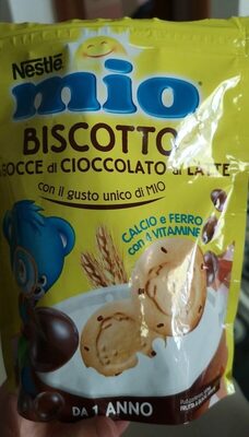 Biscotto con gocce di cioccolato al latte
