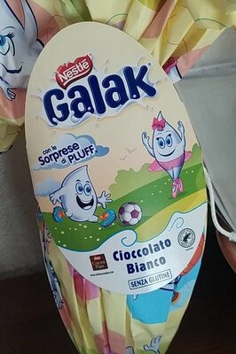 Galak della Nestlè uovo di cioccolato bianco senza glutine