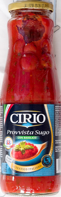 Provvista Sugo Con Basilico Tomato Sauce with Basil