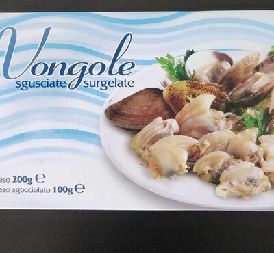 Vongole sgusciate congelate