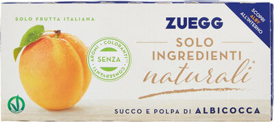 Solo ingredienti naturali succo e polpa di albicocca