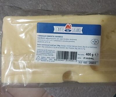 Formaggio Emmenthal bavarese