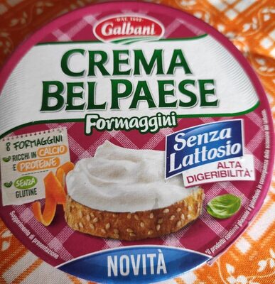 Crema belpaese front packaging