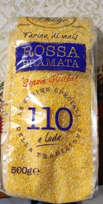 Farina di mais rossa bramata