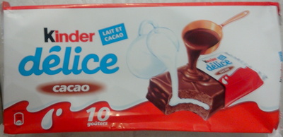 Délice - Petit gâteau enrobé au cacao et fourré au lait