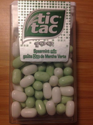 Tic Tac menthe verte x100 pastilles - 49g