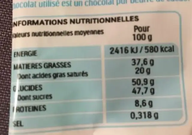 Kinder Eggs Noisettes x12 oeufs fourrés nutrition facts table
